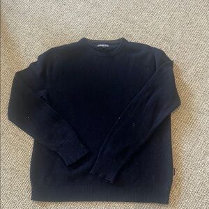 J Crew men’s crew neck sweater navy blue Sz M